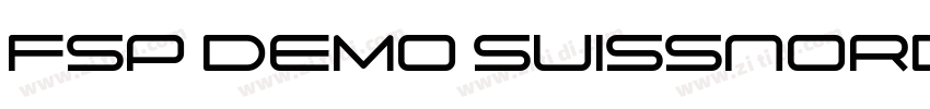 FSP DEMO Suissnord字体转换 FSP DEMO Suissnord字体转换